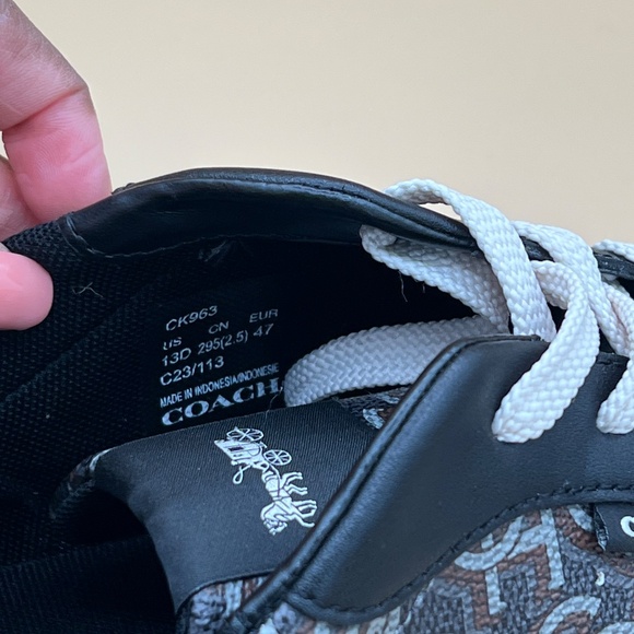 Coach Clip Court sneakers Mens Monogram Print In Casual Sneaker Size 13 In Black main image 9